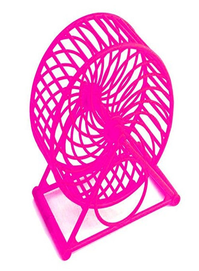 Sage Square 13cm Jumbo Running Cum Jogging Cum Exercise Wheel for Hamster/Dwarf/Gerbil/Mice/Mouse (Pink) - Image 5